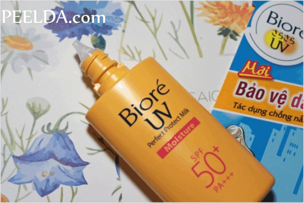 Biore UV Perfect Block Milk Moisture - Kem chống nắng Biore cho da dầu mụn