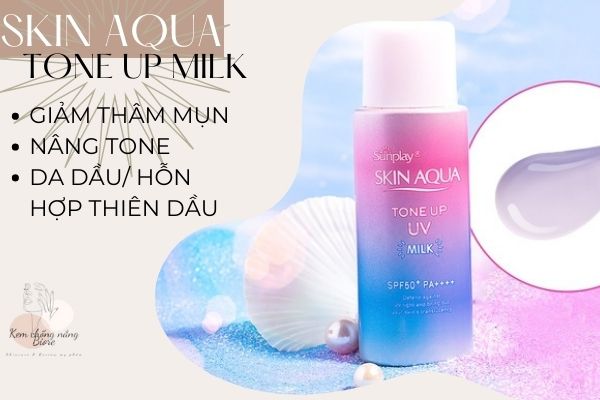 Kem chống nắng Skin Aqua cho da dầu dạng sữa