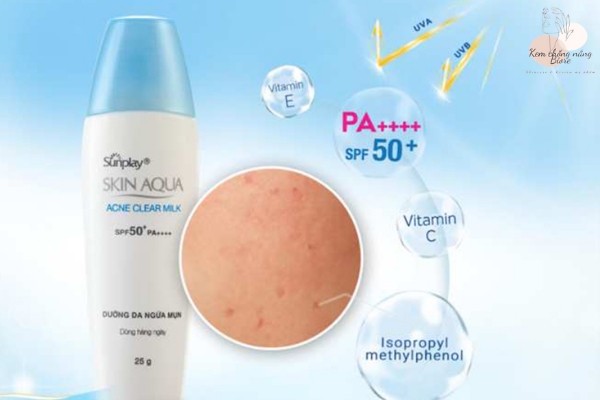 Skin Aqua giúp kháng khuẩn và ngăn ngừa mụn