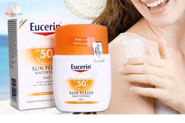 Review kem chống nắng Eucerin Sun Fluid Mattifying Face