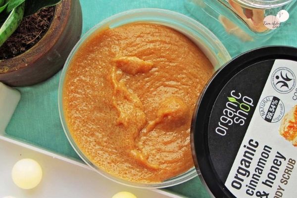 Organic Shop Body Scrub – Honey Cinnamon