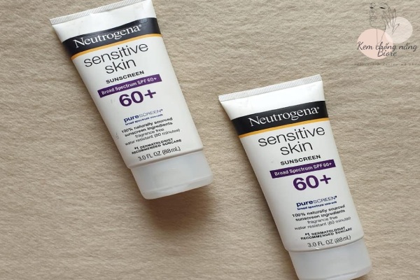 Review kem chống nắng Neutrogena Sensitive Skin