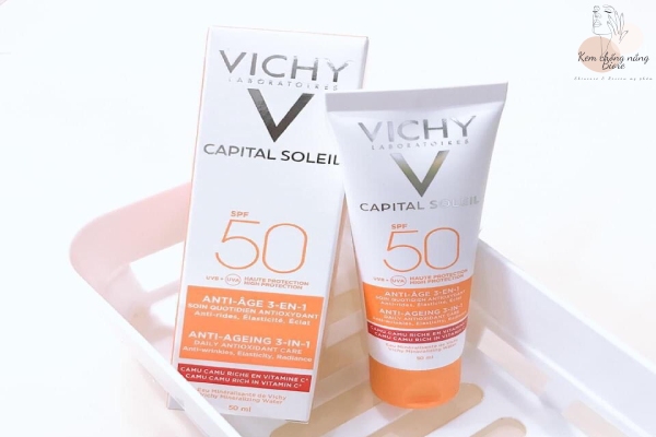 Kem chống nắng Vichy cho da khô Ideal Soleil 3in1 