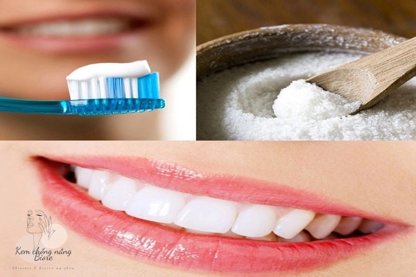 cách làm trắng răng tại nhà bằng muối