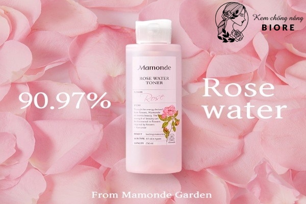 Nước toner Mamonde Rose Water thích hợp cho nhiều loại da