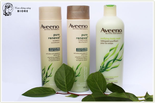 Aveeno Pure Renewal Shampoo chứa bảng thành phần vô cùng lành tính