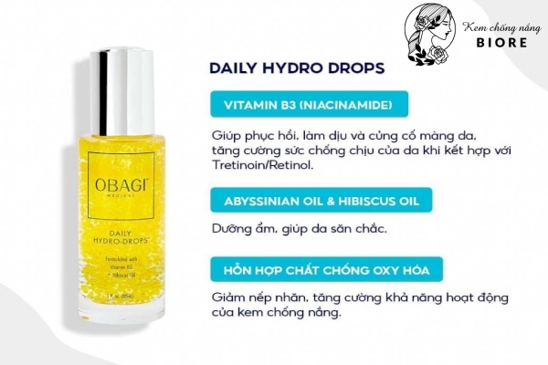 Obagi Daily Hydro là serum cấp nước đầu tiên của Obagi