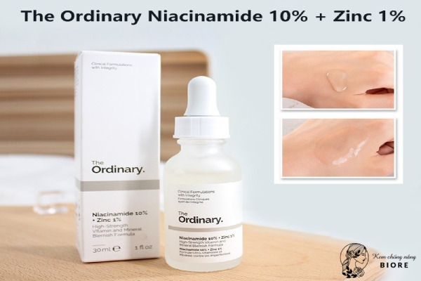 The Ordinary Niacinamide 10% + Zinc 1% mang lại nhiều công dụng vượt trội cho da