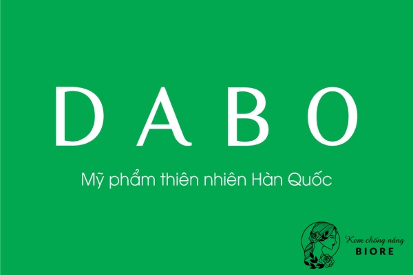 Dabo là một thương hiệu mỹ phẩm thiên nhiên đến từ Hàn Quốc