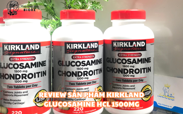 Review sản phẩm Kirkland Glucosamine HCL 1500mg