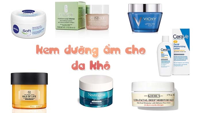 Kem dưỡng ẩm cho da khô