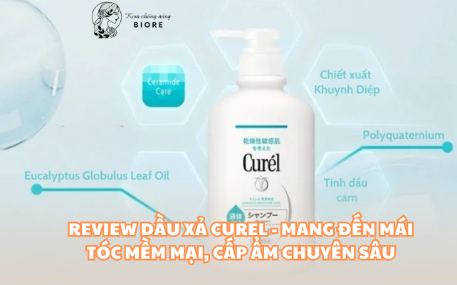 Review Dầu Xả Curel – Mang đến mái tóc mềm mại, cấp ẩm chuyên sâu