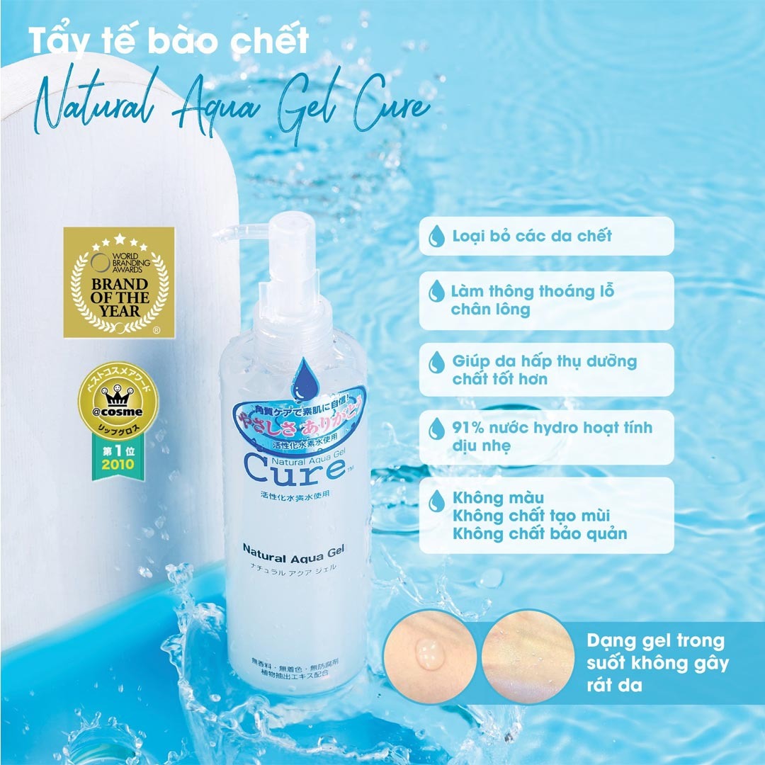 Tẩy da chết Cure Natural Aqua Gel