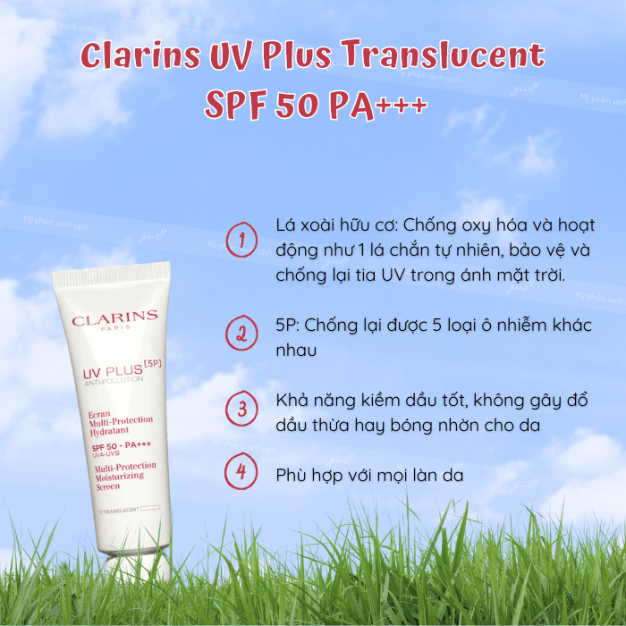 kem chống nắng Clarins